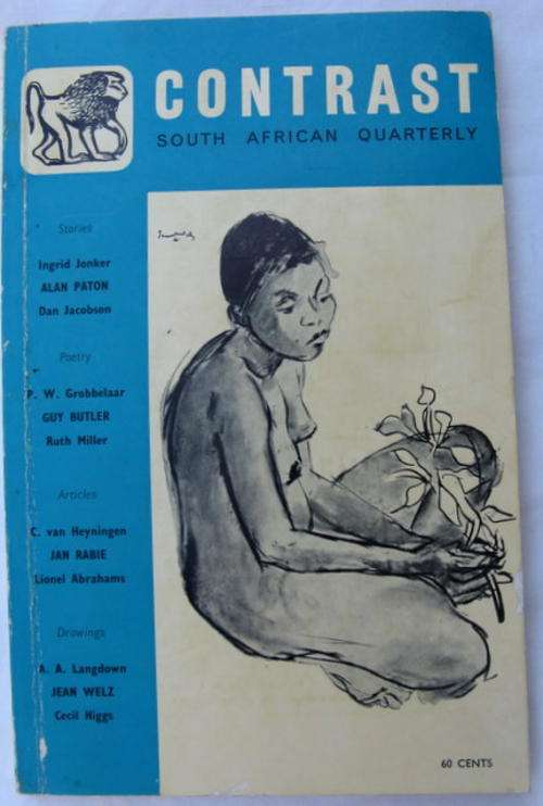 NO4 CONTRAST SOUTH AFRICAN QUARTERLY  CHRISTMAS 1961 VOL1 NO 4 BY S.A.LITERARY JOURNAL LTD PAPERBACK