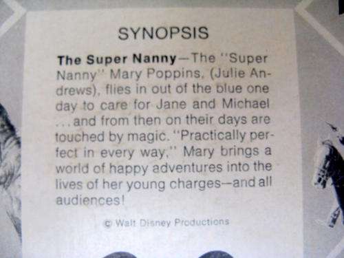 8mm : WALT DISNEY : HOME MOVIES : THE SUPER NANNY : **NO LID FOR THE BOX**
