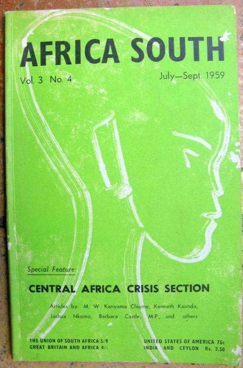 Africa South - Vol 3 No 4 - Jul-Aug 1959 - Paperback  (See Pictures)