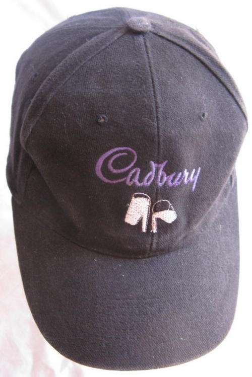 CAP : CADBURY : 100% COTTON : ADJUSTABLE VELCRO TAB AT BACK