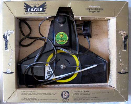 19TH HOLE BRAND GOLDEN EAGLE ELECTRIC PUTTING CUP WITHOUT MAT (AUTOMATIC RETURN WORKS)