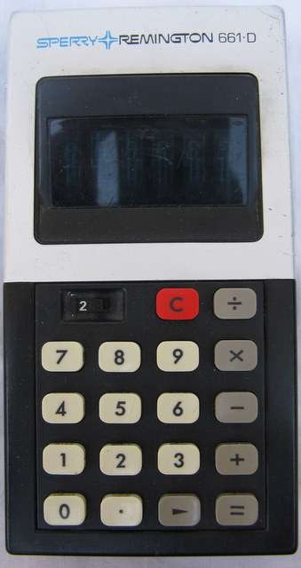 SPERRY : REMINGTON : 661-D CALCULATOR : MADE IN JAPAN : **NOT WORKING**