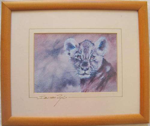 FRAMED SIGNED PRINT OF THE ORIGINAL OIL PAINTING BY   IAN VAN ZYL : FRAMED
