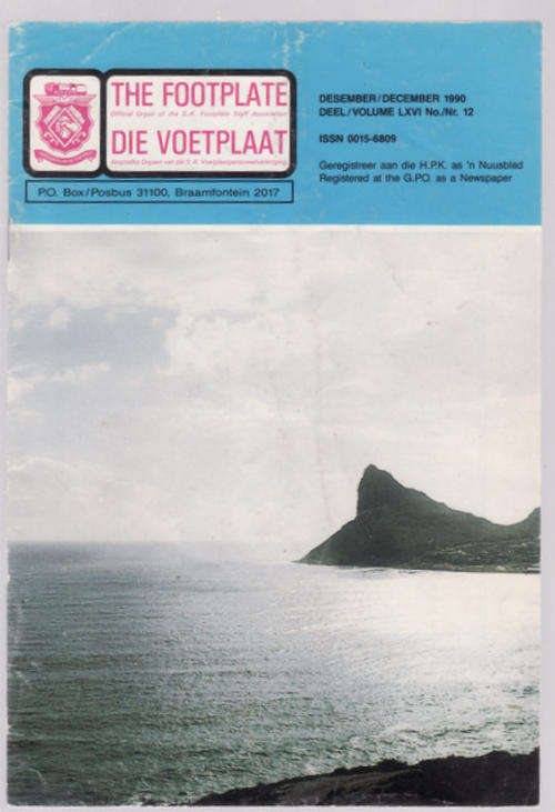 THE FOOTPLATE  / DIE VOETPLAAT  DECEMBER  1990