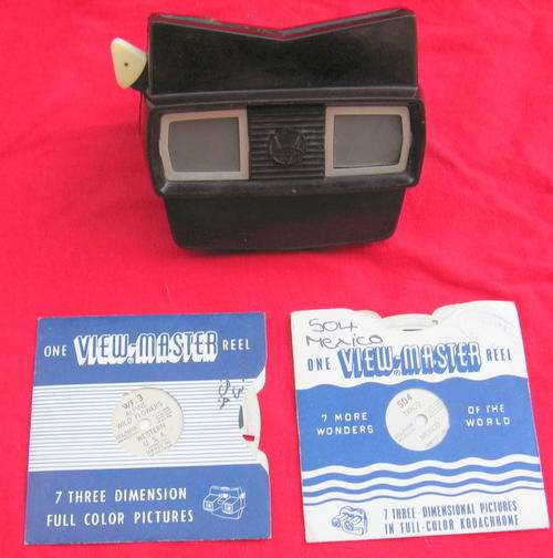 VIEW MASTER : SAWYER'S INC. U.S.A. :  CASING BROKEN IN 2 PLACES : ONE LENS LOOSE : 2 REELS INCLUDED