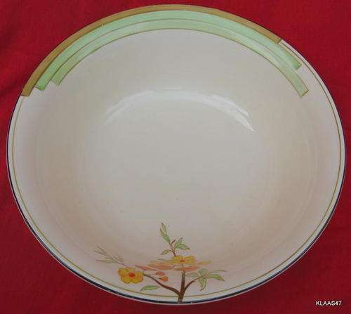 BURLEIGH WARE : ART DECO : SERVING BOWL : 23cm DIAMETER : 7.5cm DEEP :