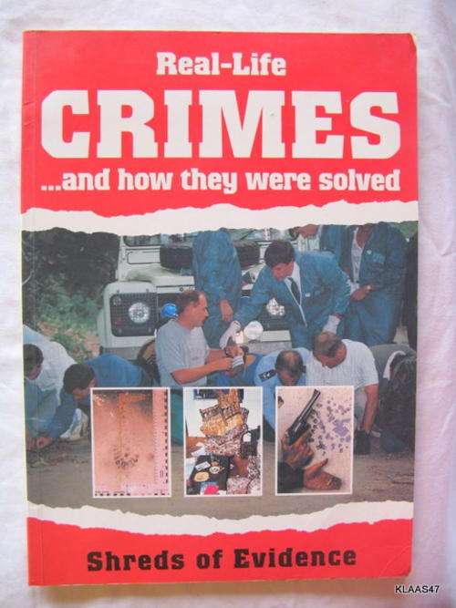 REAL LIFE CRIMES AND HOW THEY WERE SOLVED  SHREDS OF EVIDENCE  PAPERBACK  THIN BOOK