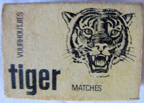 TIGER - MATCHES /VUURHOUTJIES : EMPTY BOX