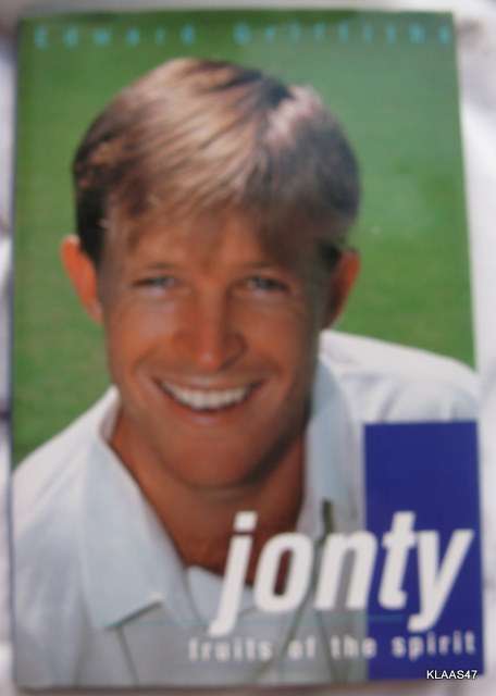 JONTY RHODES  FRUITS OF THE SPIRTS  HARDCOVER 1ST 1998 PAGES173