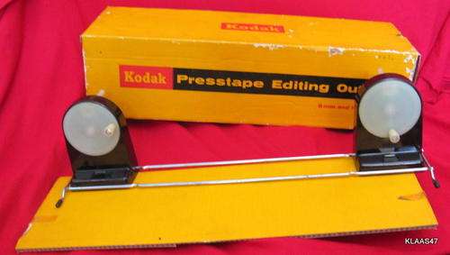 KODAK : PRESSTAPE EDITING  OUTFIT : 8mm AND 16mm : IN ORIGINAL BOX