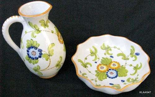 2 Piece Set BOWL and JUG Made in Italy
