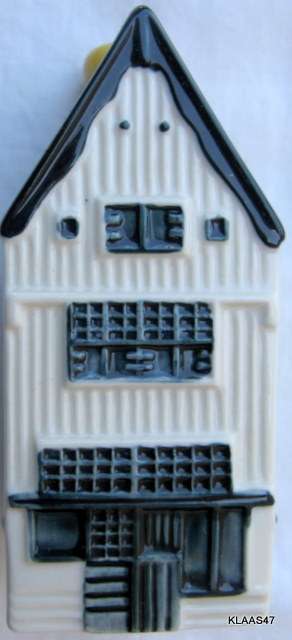 BLUE DELFT'S : KLM - BOLS AMSTERDAM 1575 : HOUSE NO. 6 : **STILL SEALED - HAS LIQUID IN IT**