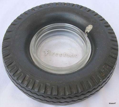 FIRESTONE : ASHTRAY : 15cm DIAMETER(OUTER) : ASHTRAY - 8cm DIAM