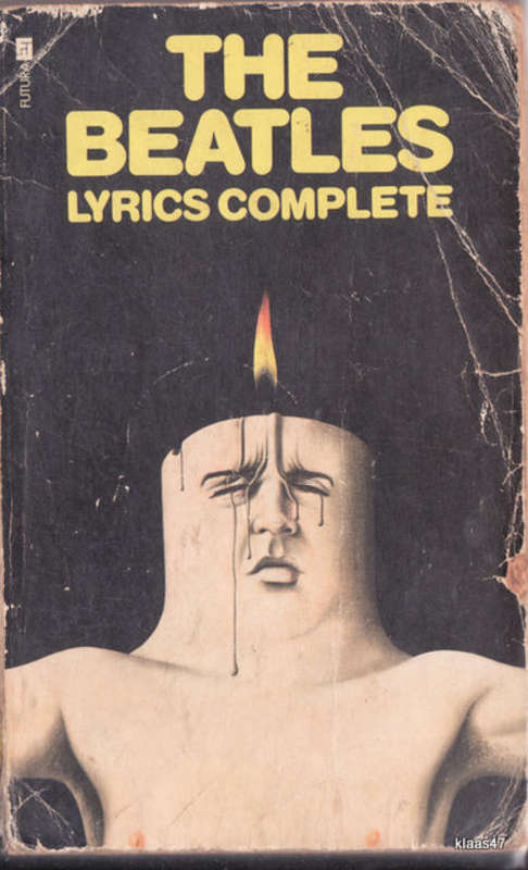 THE BEATLES LYRICS COMPLETE PAPERBACK  1974  BOOK IN BAD STATE