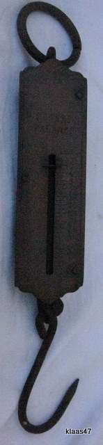 VINTAGE - POCKET BALANCE : WEIGHS TO 50 LBS : scale **VIEW PICTURES TO SEE CONDITION**