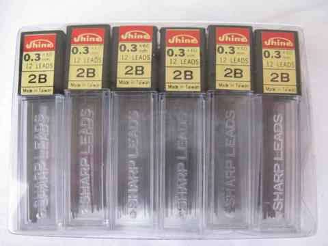 0.3mm LEADS : 2B : PACK OF 24 - EACH CONTAINER HAS 12 LEADS