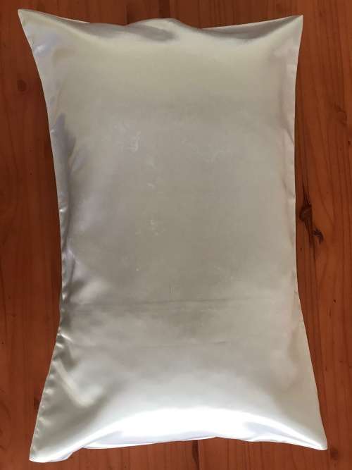Satin Pillowcases, Royal Satin, White (set of 2) - read description