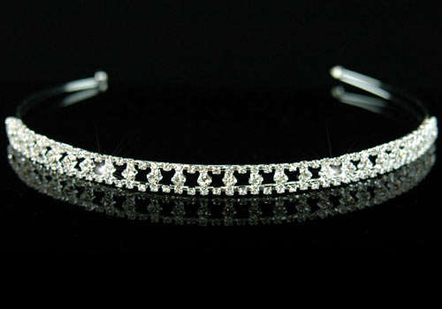 Bridal Clear Crystal Rhinestone Headband Tiara