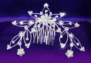 Clear Austrian Crystal Rhinestone Comb