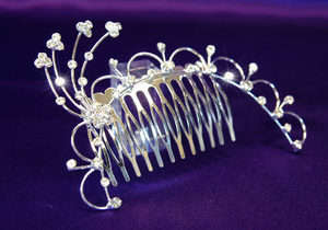 Clear Crystal Rhinestone Hair Comb