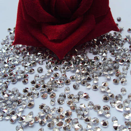 1000 1/3 4.5mm Silver Diamond Wedding / Party Decorations (In Stock)