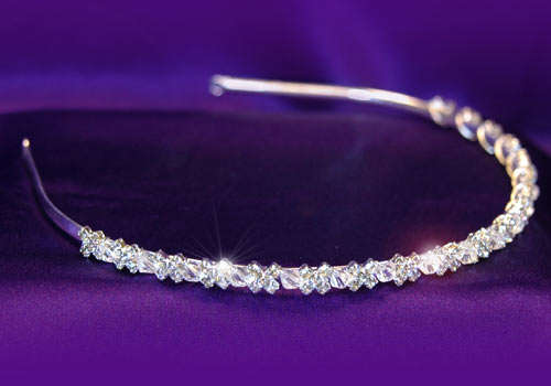 Clear Crystal Rhinestone Headband Tiara