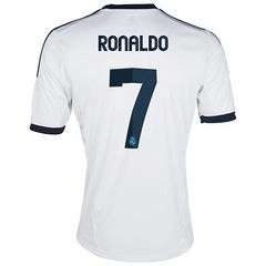 2013 Real Madrid Home Shirt - Printed Ronaldo 7, Medium