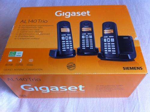 SIEMENS - CORDLESS TRIO GIGASET BRANDNEW UNOPENED - 3 PHONES