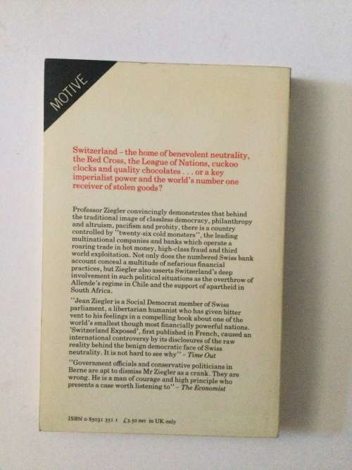 Switzerland Exposed, Jean Ziegler, 1978