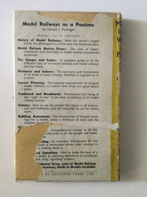 Model Railways as a Pastime, Gerald Pollinger, 1959