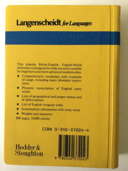 Langenscheidt, Polish/English/Polish Pocket Dictionary