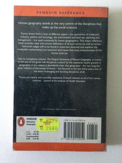 The Penguin Dictionary of Human Geography, Brian Goodall, 1987