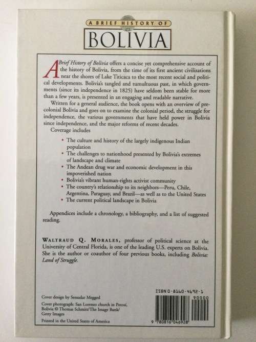A Brief History Of Bolivia, Wltraud B Morales, 2003