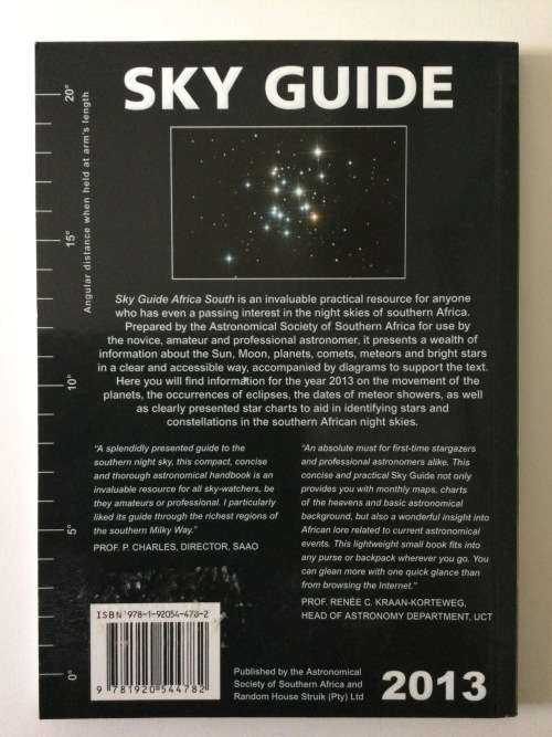 2013 Sky Guide Africa South, Astronomical Handbook for Southern Africa, 2012