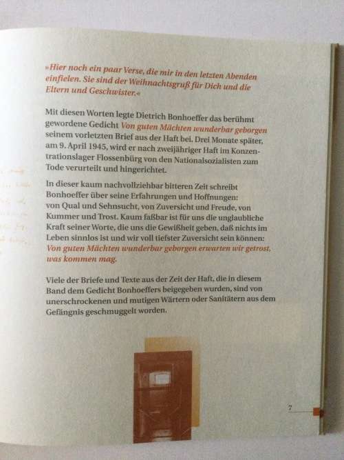 Von Guten Machten Wunderbar Geborgen, Dietrich Bonhoeffer, Kiefel, 2001