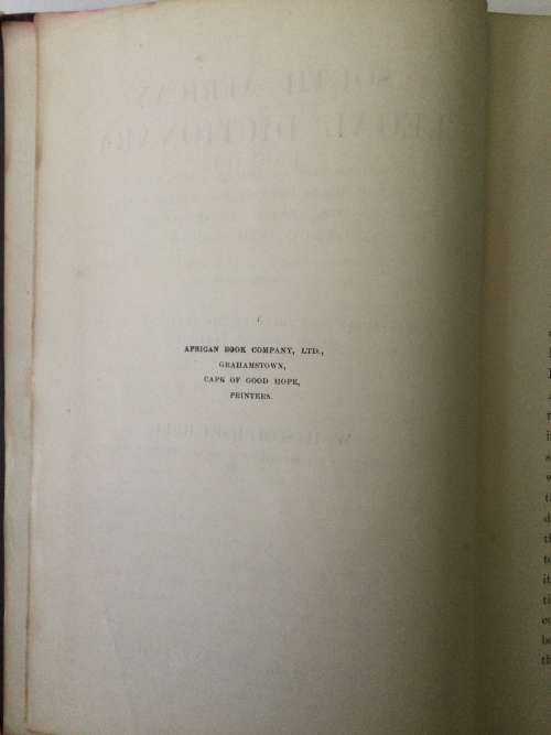 South African Legal Dictionary, WHS Bell, 1910