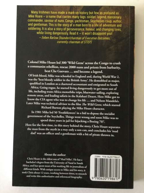 Mad Mike Hoare, the legend, a biography, Chris Hoare, 2018, first edition