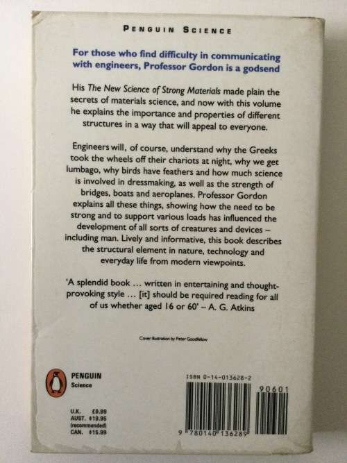 Structures, Or Why Thimgs Don`t Fall Down, JE Gordon, 1991