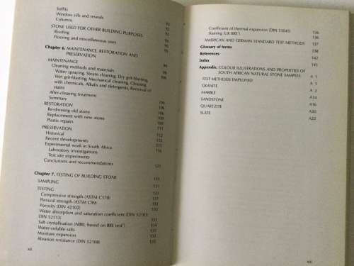 Handbook of South African Natural Building Stone, NBRI, 1985, second edition