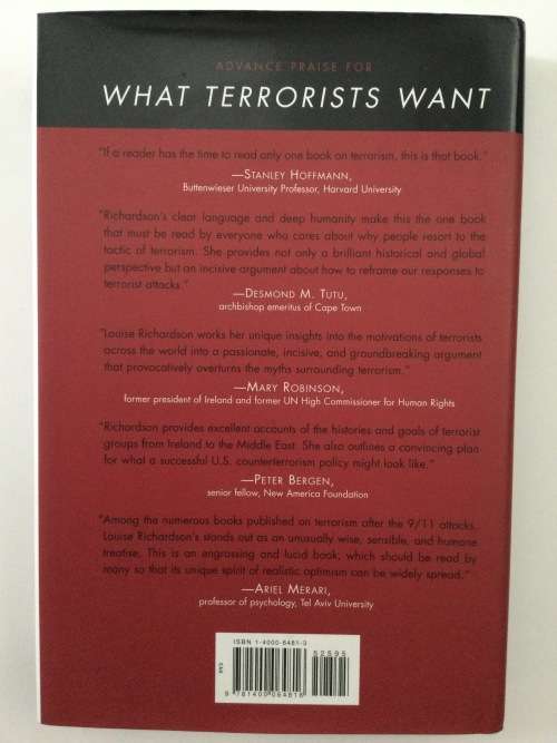 What Terrorists Want, Louise Richardson, 2006
