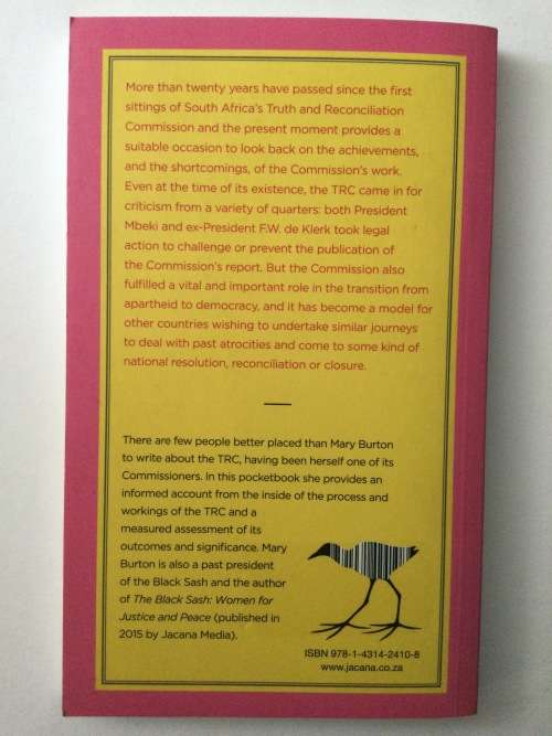 The Truth And Reconciliation Commission, Mary Ingouville Burton, 2016