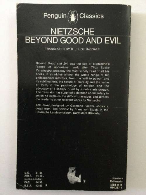 Beyond Good and Evil, Nietzsche, 1983
