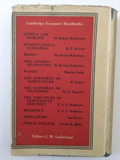 Public Finance, Ursula K Hicks, 1956