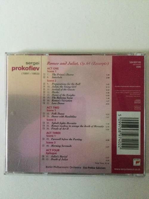 Romeo and Juliet, Highlights, Prokofiev