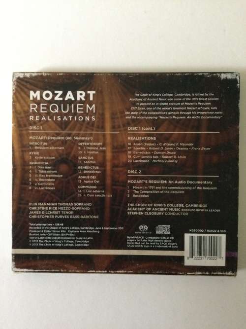 Mozart, Requiem Realisations