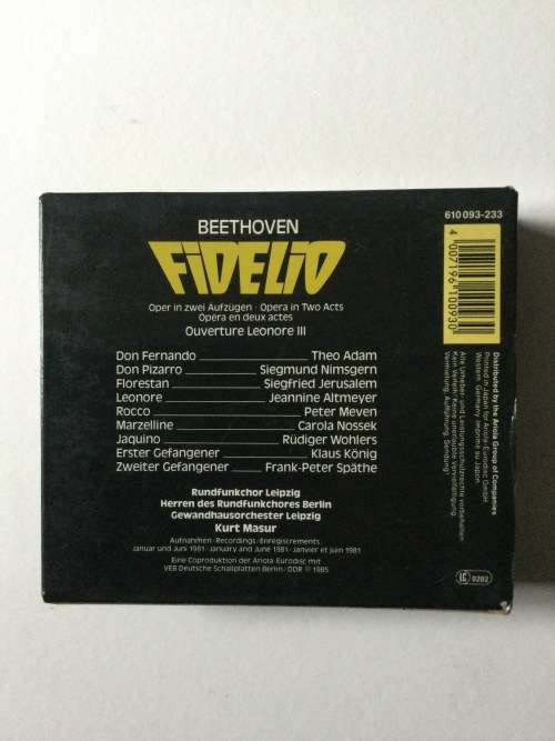 Fidelio, Ludwig Van Beethoven