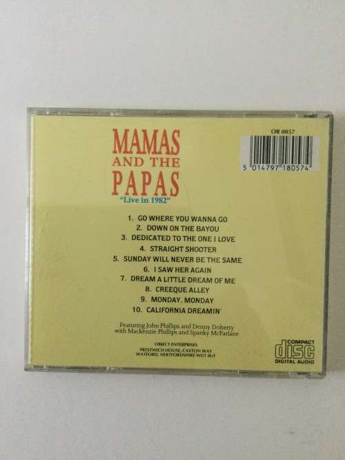 Mamas and the Papas, Live in 1982