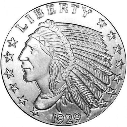 1oz (.999) Silver Incuse Indian Round **4 Coins Available**