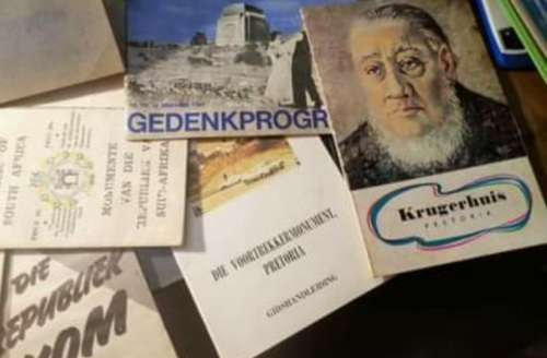 Historical Afrikaaner memorabilia.