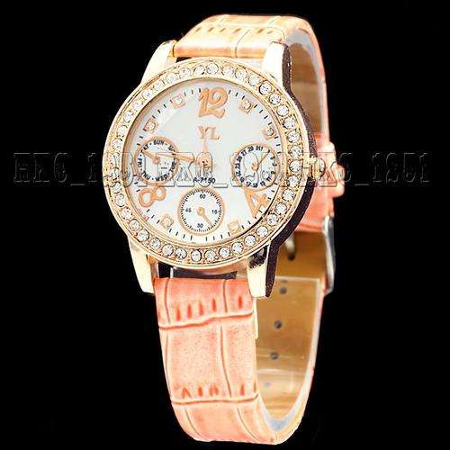 Elegant Jelly Crystal Ladies Fashion Quartz Watch Wrist Watch